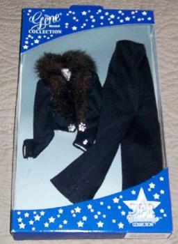 Ashton Drake - Gene Marshall - Star Wardrobe Ebony and Ice Black Knit Cardigan with Black Knit Pants - Outfit